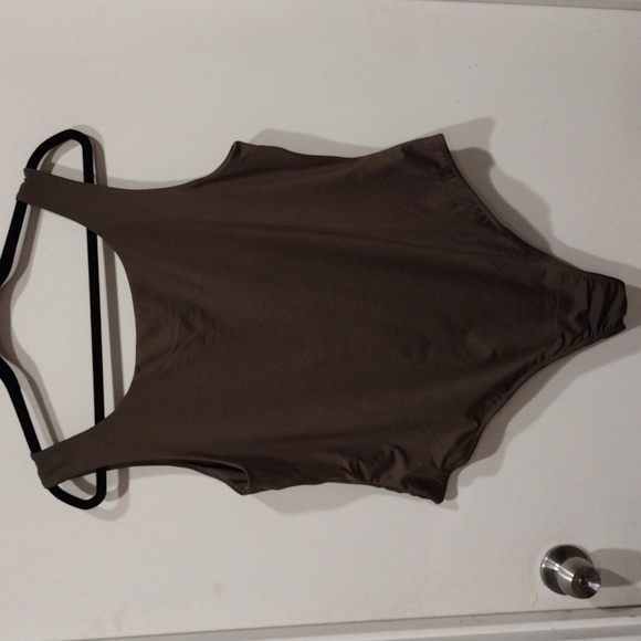 NWT City Chic Khaki Green Body Suit Essential Size S/16-Layering Casual Career - Picture 7 of 8